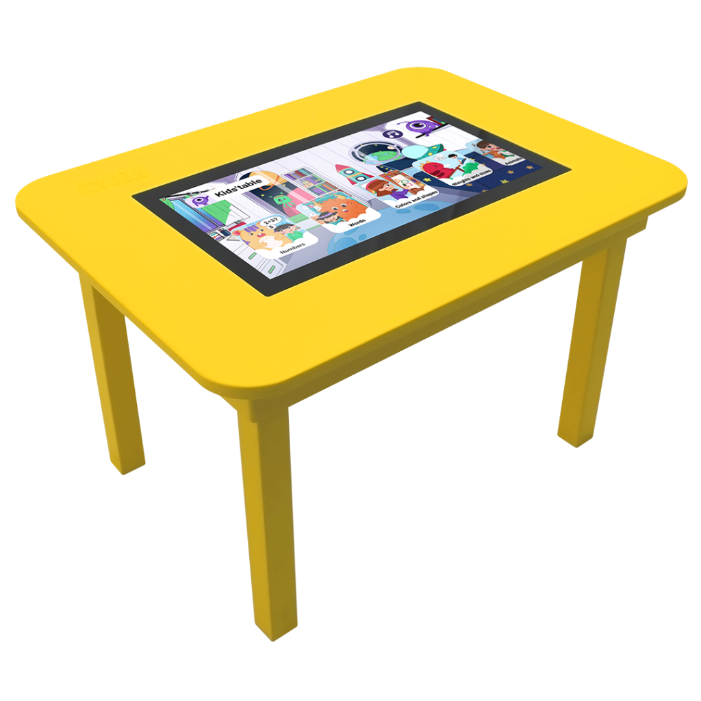 KIDS'TABLE amarilla transparente
