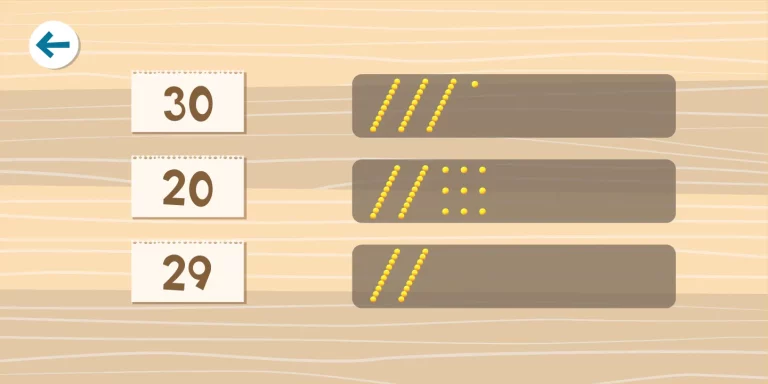 Juego KIDS'TABLE Teen-and-Tens interior