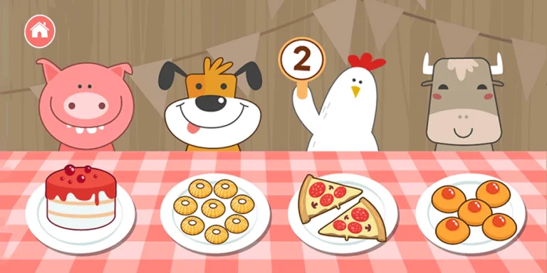 Juego KIDS'TABLE Animal Party Interior